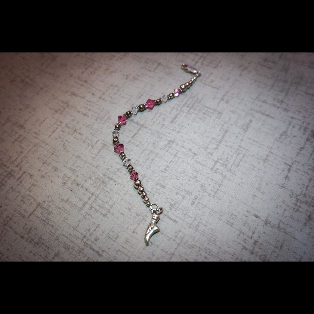 Sterling Silver Bracelet w/ Pointe Shoe Charm